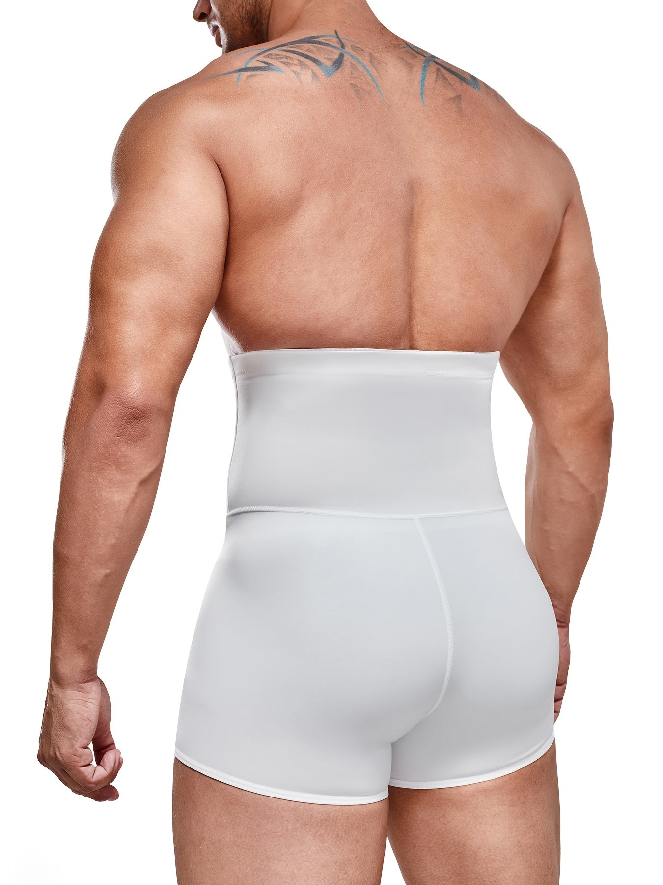 Men's High Waist Tummy Control Shorts - Seamless Slimming Body Shaper for Gym and Casual Wear - Looped In Style
