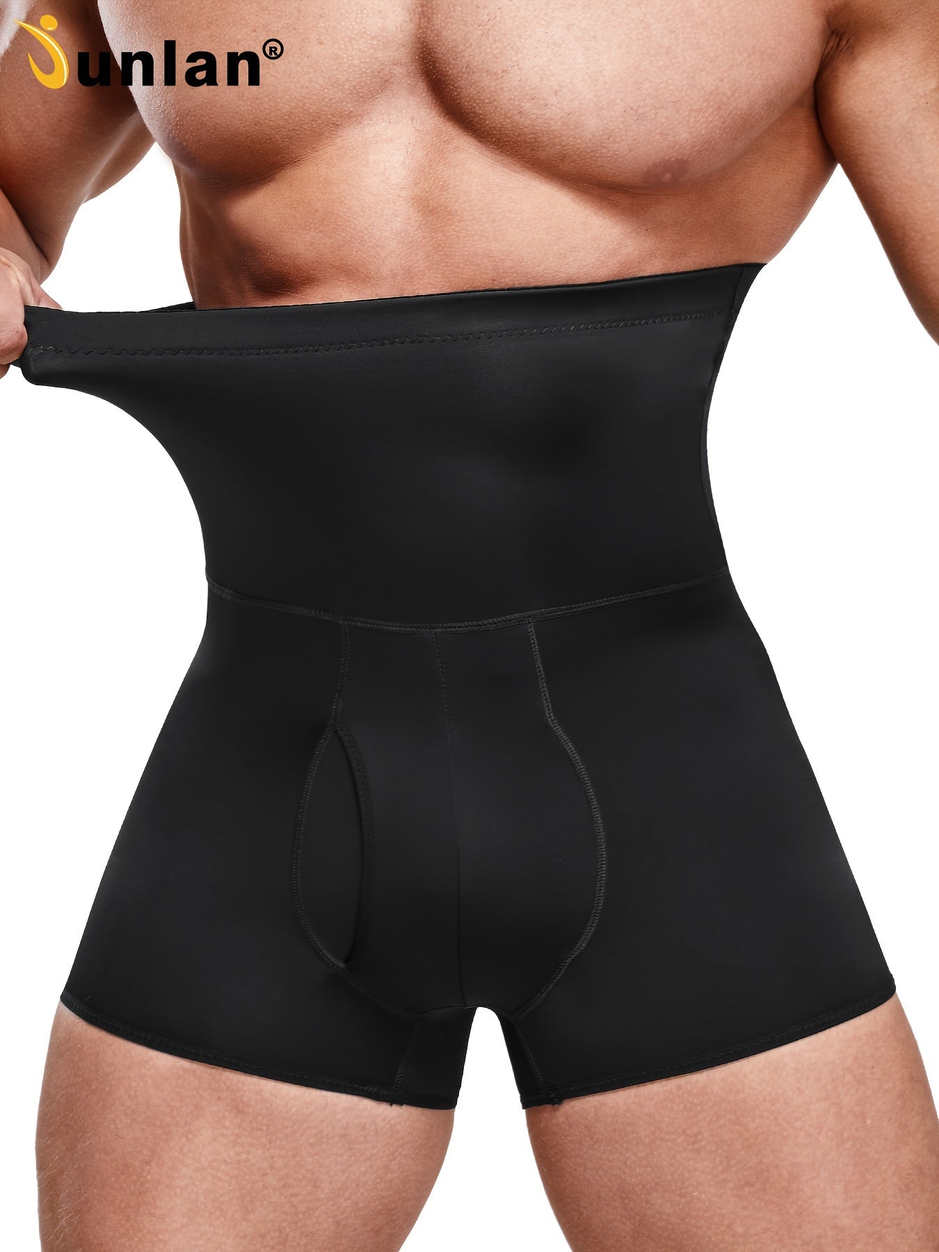 Men's High Waist Tummy Control Shorts - Seamless Slimming Body Shaper for Gym and Casual Wear - Looped In Style