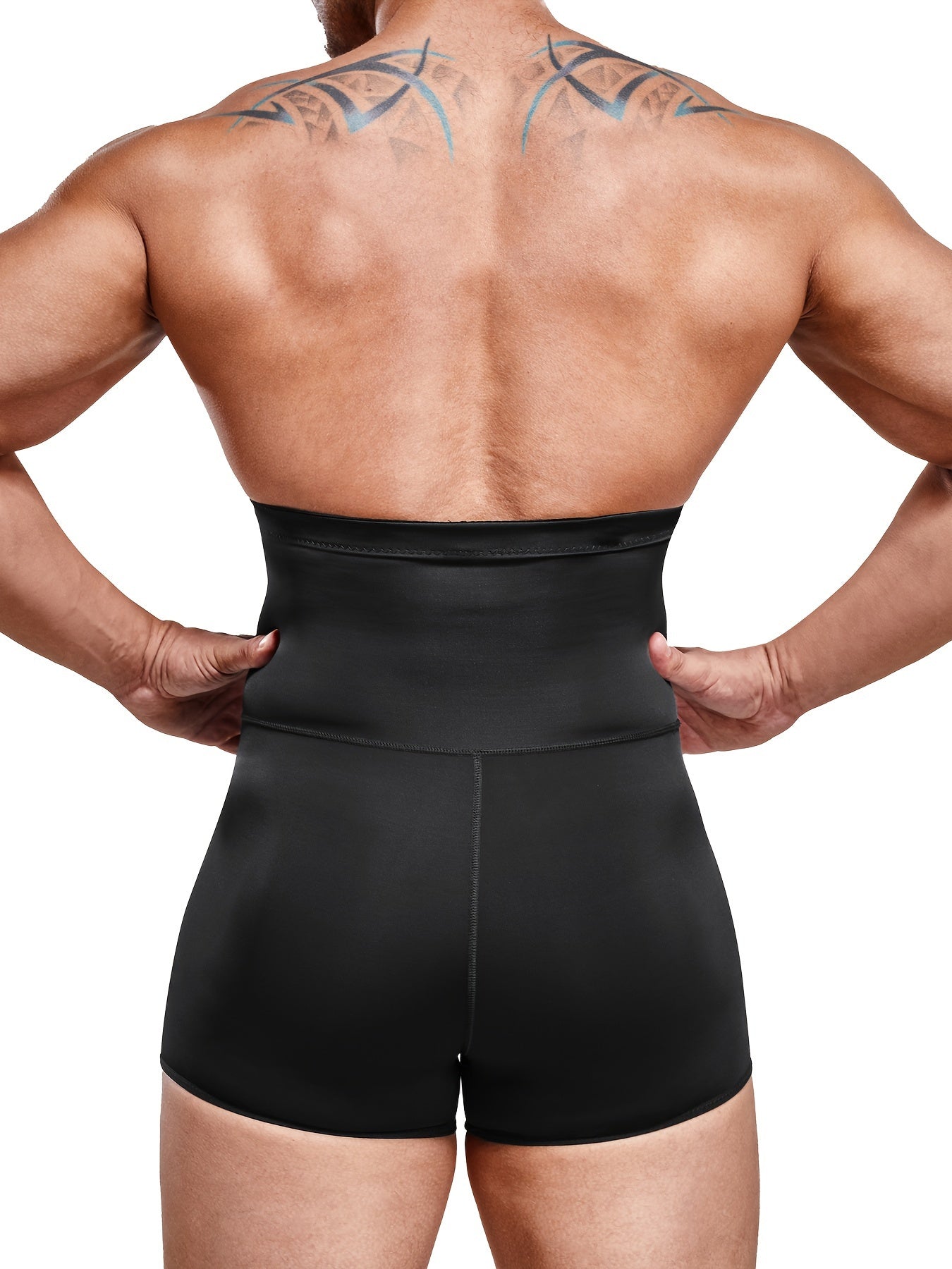 Men's High Waist Tummy Control Shorts - Seamless Slimming Body Shaper for Gym and Casual Wear - Looped In Style
