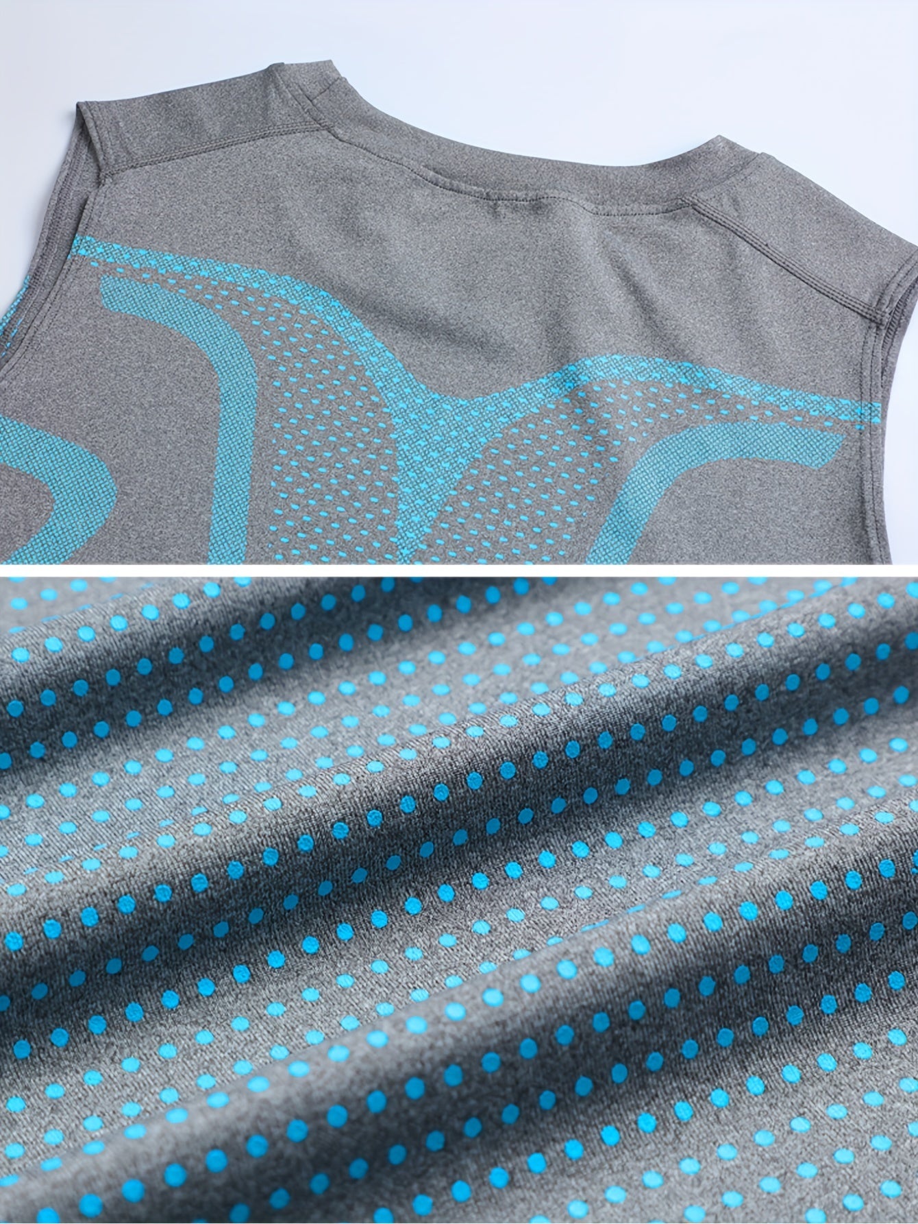 Moisture-Wicking Compression Tops 3pcs Men's Athletic Vests - Looped In Style