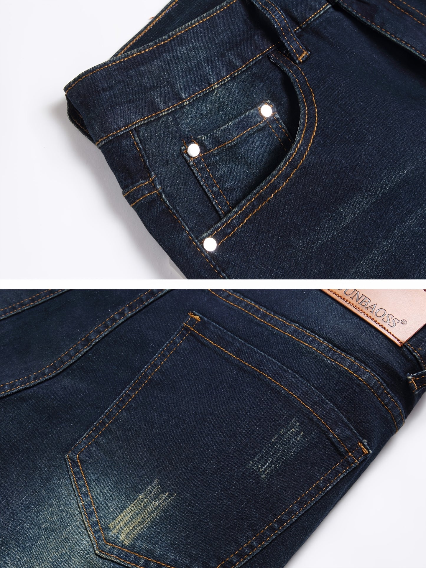 Mens Slim Fit Stretch Denim Shorts Ripped Skinny Jean Shorts for Men Fashion Straight Comfort Flex Waist Short - Looped In Style