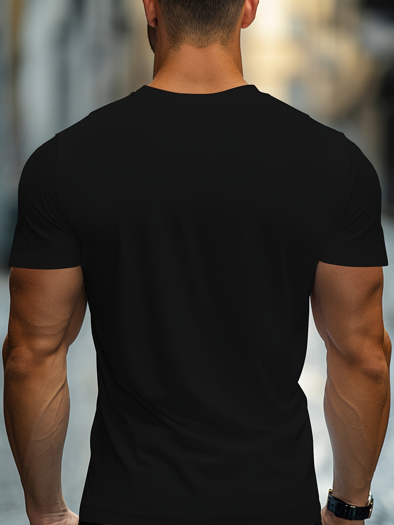 180g Cotton Single-Sided Printed Round Neck Short Sleeve T-Shirt - Looped In Style