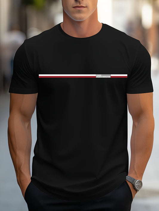 180g Cotton Single-Sided Printed Round Neck Short Sleeve T-Shirt - Looped In Style