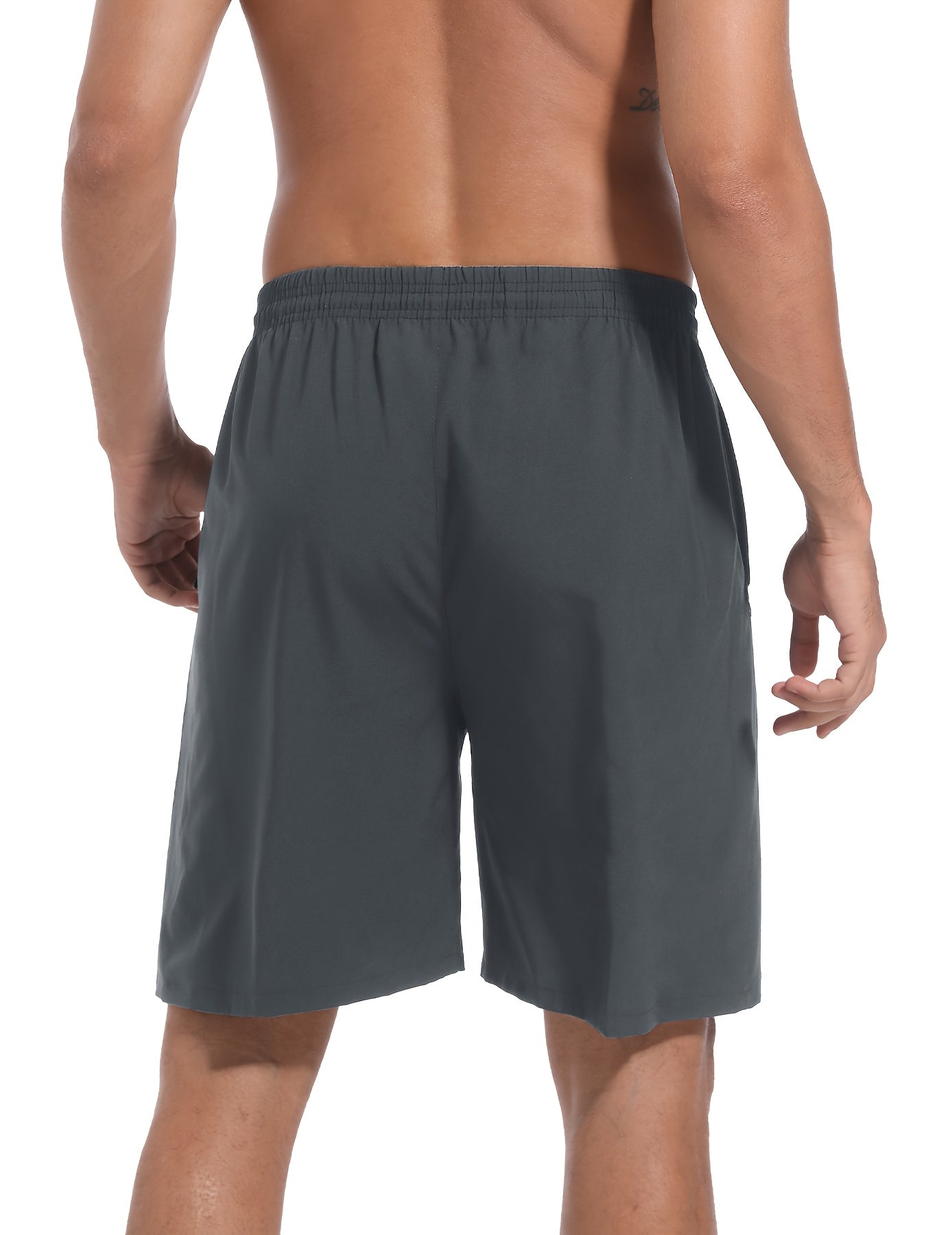 OYGSieg 5pcs Mens Sports Gym Workout Shorts Quick Drying Lightweight Basketball Running Shorts With Stretch Waistband Side Zip Pocket Woven Fabric - Looped In Style