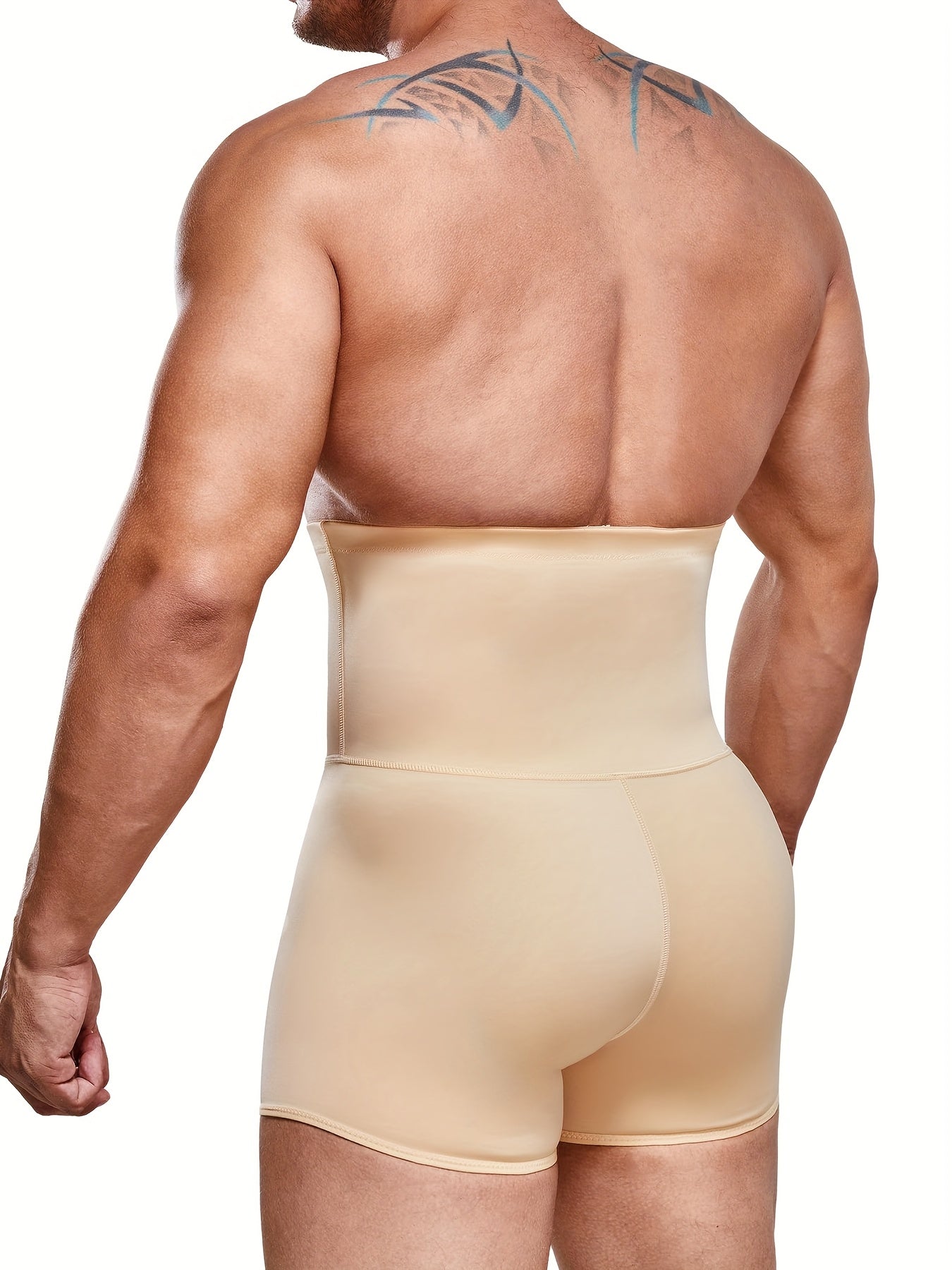 Men's High Waist Tummy Control Shorts - Seamless Slimming Body Shaper for Gym and Casual Wear - Looped In Style