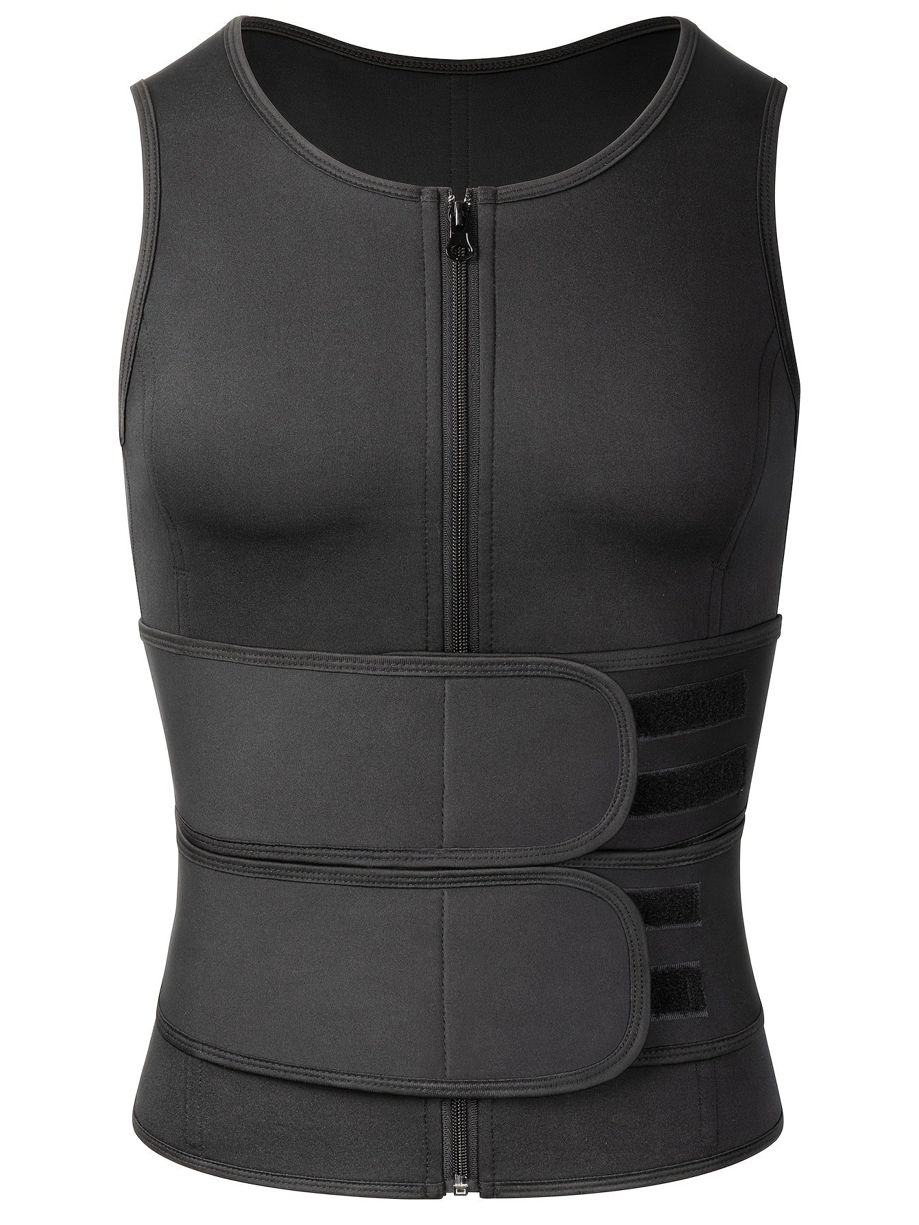 Men's Body Shaper Waist Trainer Sauna Vest Double Belt - Looped In Style