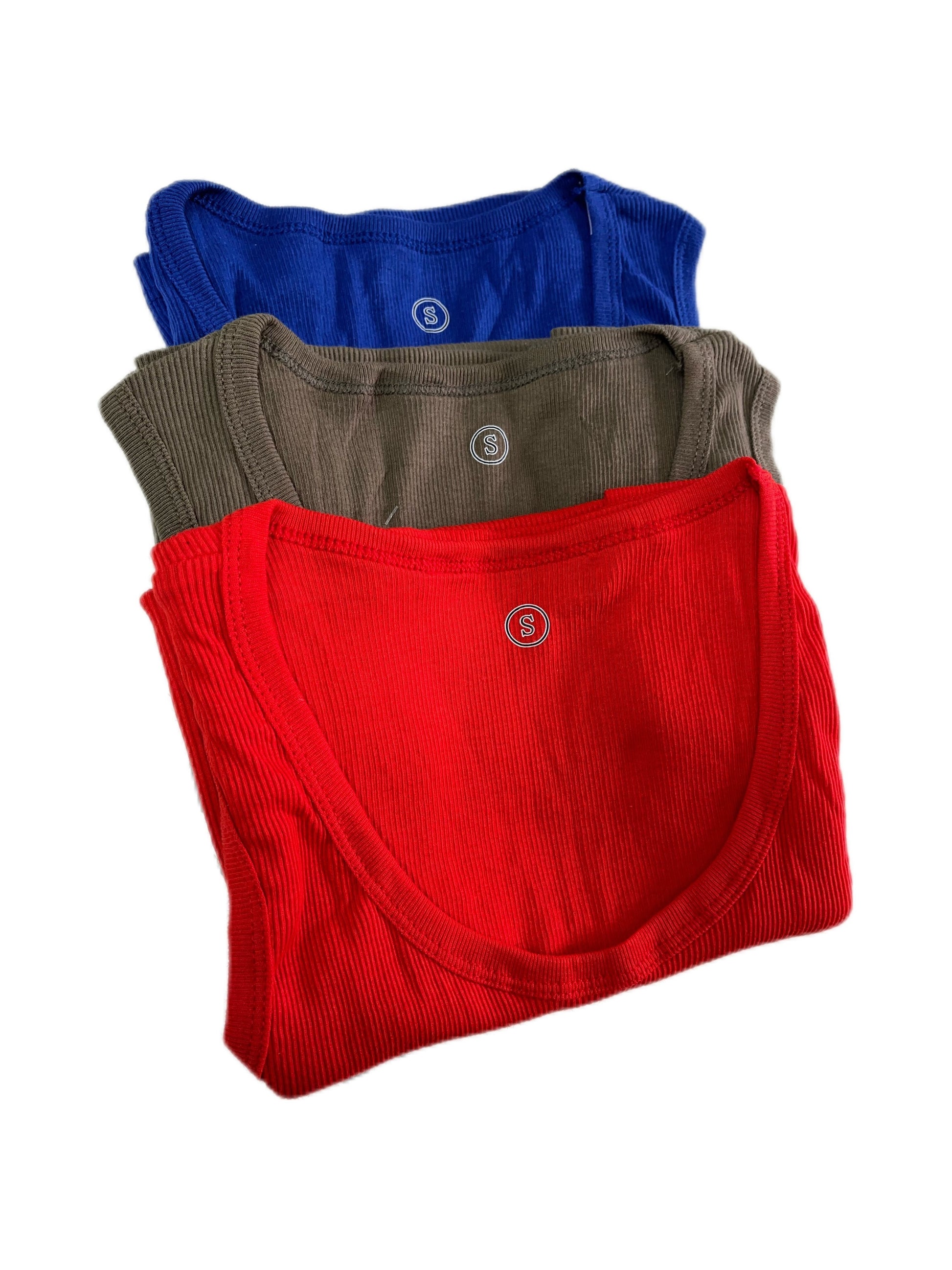 6pcs Men’s Tank Tops Workout Gym Sleeveless Bodybuilding Shirts Fitness Athletic Muscle Tees in Red Black White Blue Gray Green - Looped In Style