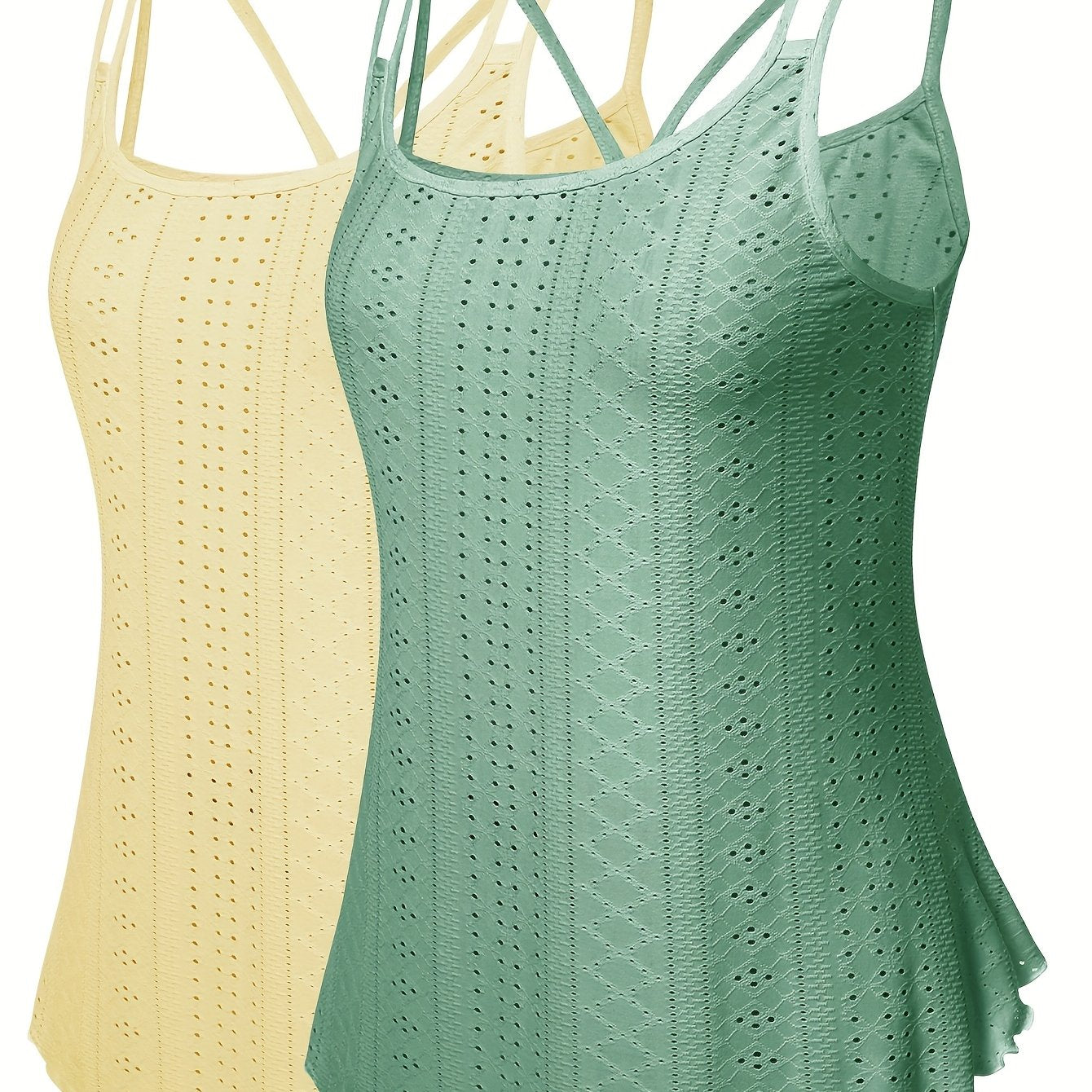 Tooluck 3 Pack Womens Scoop Neck Sleeveless Camisole Casual Basic Comfortable for Daily Wear - Looped In Style