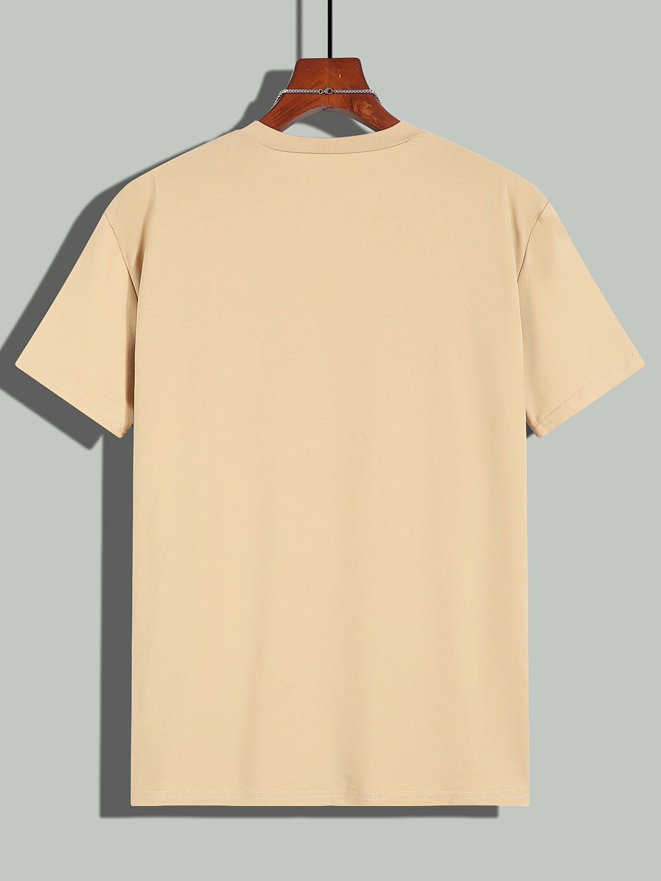100 Percent Cotton Men's Solid Color Regular Fit Short Sleeve T Shirt Breathable Machine Washable Round Neck Casual Tee for Spring Summer Vacations and Casual Wear - Looped In Style